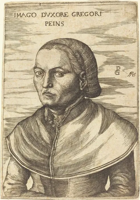 Framed Print : Wife of Georg Pencz. Creator: Unknown Framed Print : Wife of Georg Pencz. Creator: Unknown