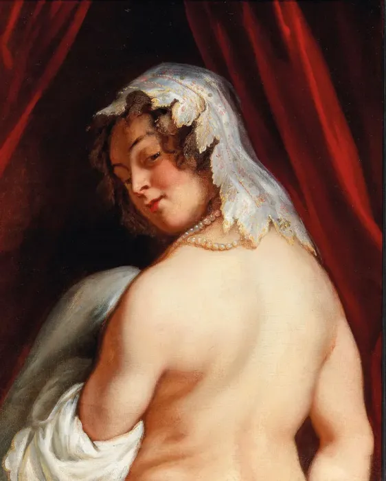 Framed Print : The wife of King Candaules, c. 1645. Creator: Jordaens, Jacob (1593-1678) Framed Print : The wife of King Candaules, c. 1645. Creator: Jordaens, Jacob (1593-1678)
