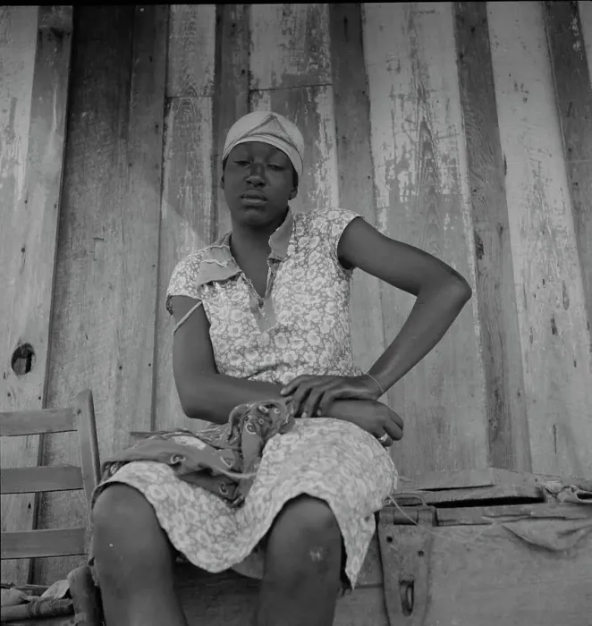 Framed Print : Wife of Mississippi sharecropper, 1937. Creator: Dorothea Lange Framed Print : Wife of Mississippi sharecropper, 1937. Creator: Dorothea Lange