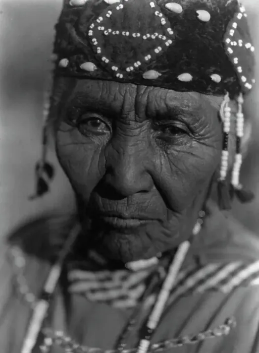 Framed Print : Wife of Modoc Henry [A]-Klamath, c1923. Creator: Edward Sheriff Curtis