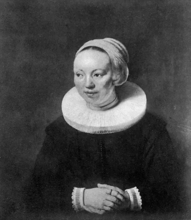 Framed Print : The wife of Nicolas Berghem, 1647, (1901) Framed Print : The wife of Nicolas Berghem, 1647, (1901)