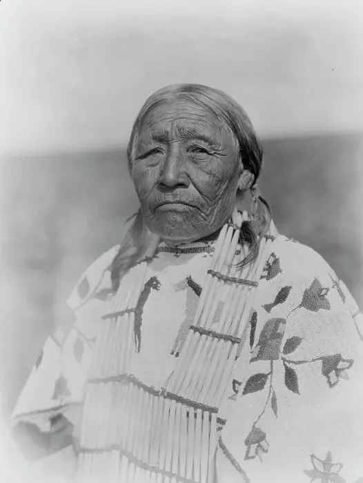 Framed Print : Wife of Old Crow - Cheyenne, c1927. Creator: Edward Sheriff Curtis Framed Print : Wife of Old Crow - Cheyenne, c1927. Creator: Edward Sheriff Curtis