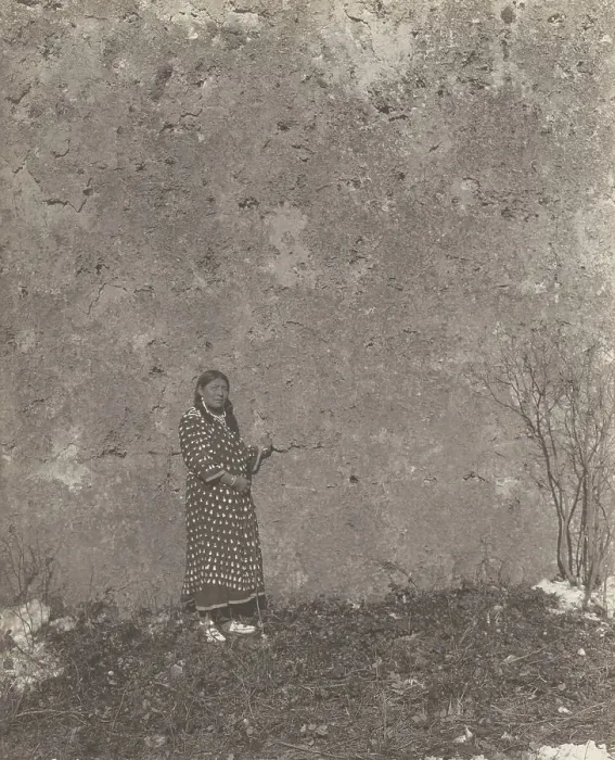 Framed Print : The wife of Plenty Coups, 1908. Creator: Edward Sheriff Curtis Framed Print : The wife of Plenty Coups, 1908. Creator: Edward Sheriff Curtis