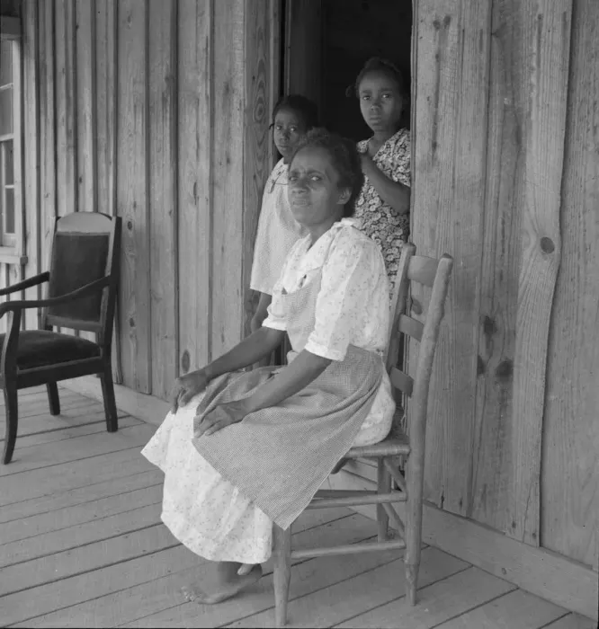 Framed Print : Wife of tenant farmer with two of her six children... Chatham County, North Carolina, 1939. Creator: Dorothea Lange Framed Print : Wife of tenant farmer with two of her six children... Chatham County, North Carolina, 1939. Creator: Dorothea Lange