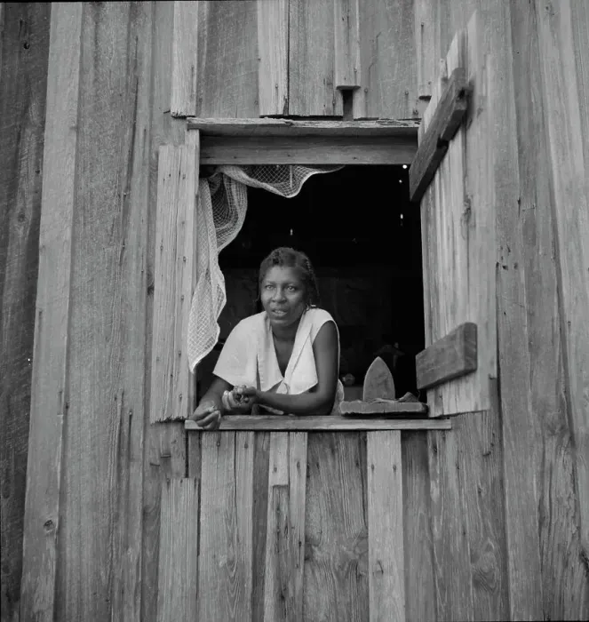 Framed Print : Wife of turpentine worker near DuPont, Georgia, 1937. Creator: Dorothea Lange Framed Print : Wife of turpentine worker near DuPont, Georgia, 1937. Creator: Dorothea Lange