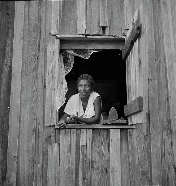 Wife of turpentine worker near DuPont, Georgia, 1937. Creator: Dorothea Lange