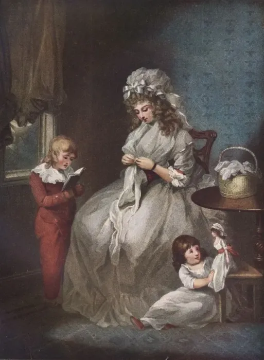 Framed Print : A Wife / Une Femme Mariee, 1791. Artist: John Raphael Smith Framed Print : A Wife / Une Femme Mariee, 1791. Artist: John Raphael Smith