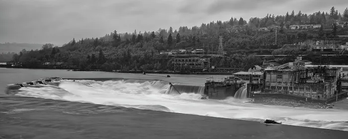 Framed Print : Wilamette Falls. Creator: Joshua Johnston Framed Print : Wilamette Falls. Creator: Joshua Johnston