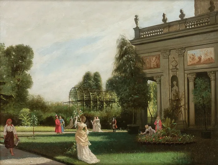 Framed Print : Wilanow, 1884. Creator: Kazimierz Mirecki Framed Print : Wilanow, 1884. Creator: Kazimierz Mirecki
