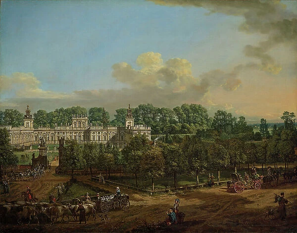 Wilanow Palace as seen from the entrance, 1776. Creator: Bellotto, Bernardo (1720-1780)