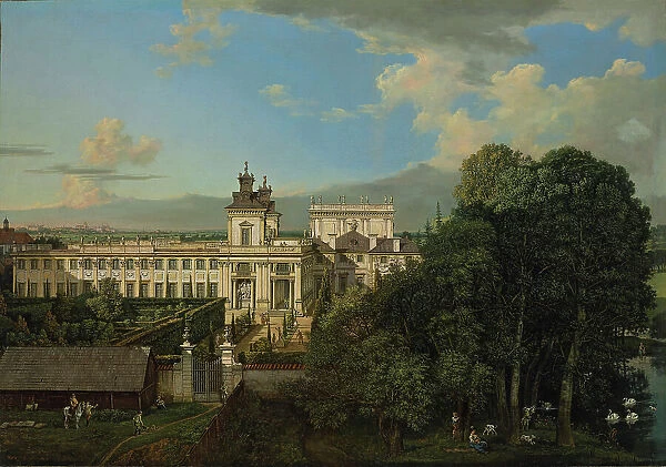 Wilanów Palace as seen from south, 1777. Creator: Bellotto, Bernardo (1720-1780)