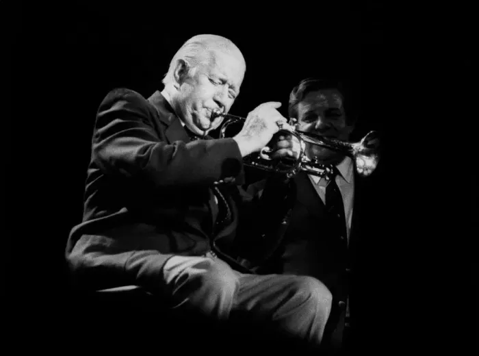 Framed Print : Wild Bill Davison, Lewisham Jazz Festival, Lewisham, 1986. Artist: Brian O Connor Framed Print : Wild Bill Davison, Lewisham Jazz Festival, Lewisham, 1986. Artist: Brian O Connor