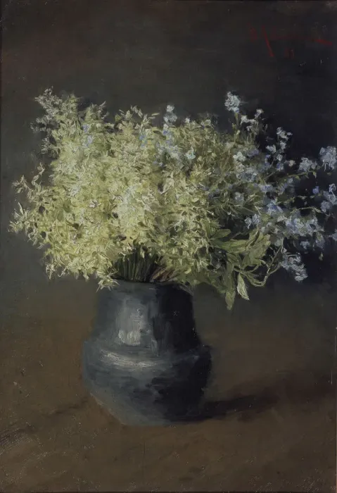 Framed Print : Wild violets and forget-me-nots, 1889. Artist: Levitan, Isaak Ilyich (1860-1900) Framed Print : Wild violets and forget-me-nots, 1889. Artist: Levitan, Isaak Ilyich (1860-1900)