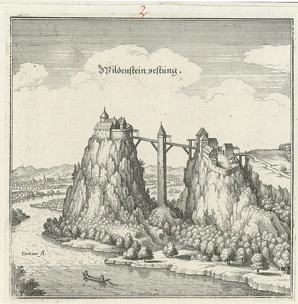 Wildenstein castle. Topographia Sueaviae, 1643