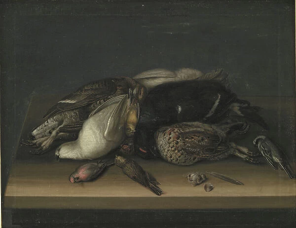 Wildfowl on a Wooden Table, 1648-1681. Creator: Jacob Biltius