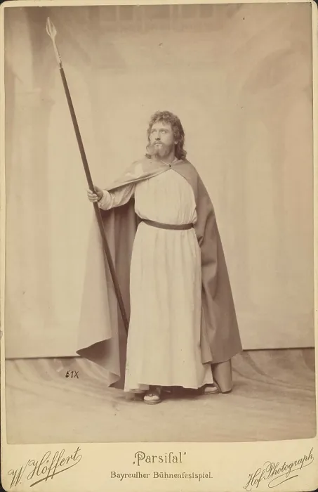 Framed Print : Wilhelm Gruning (1858-1942) as Parsifal, Bayreuth Festival, c1897. Creator: Photo studio W. Hoffert Framed Print : Wilhelm Gruning (1858-1942) as Parsifal, Bayreuth Festival, c1897. Creator: Photo studio W. Hoffert
