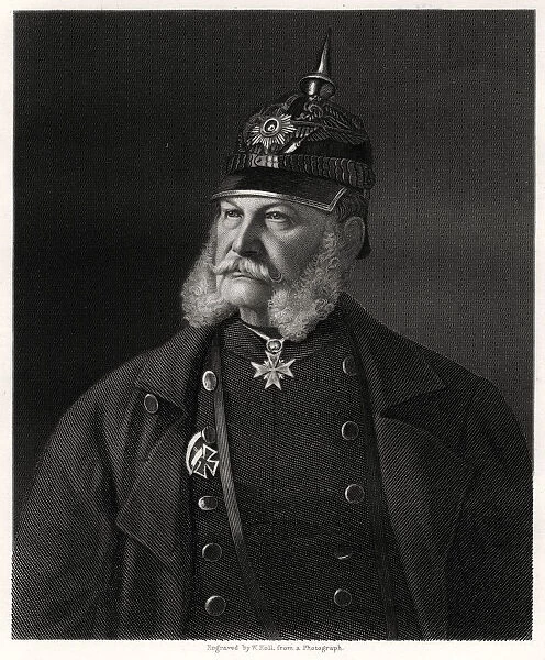 Wilhelm I, King of Prussia and Emperor of Germany, 19th century. Artist: W Holl