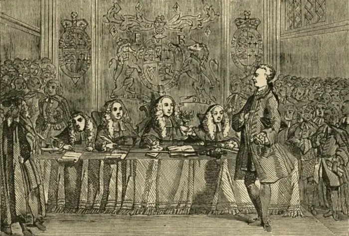 Framed Print : Wilkes on his Trial, (1897). Creator: Unknown Framed Print : Wilkes on his Trial, (1897). Creator: Unknown