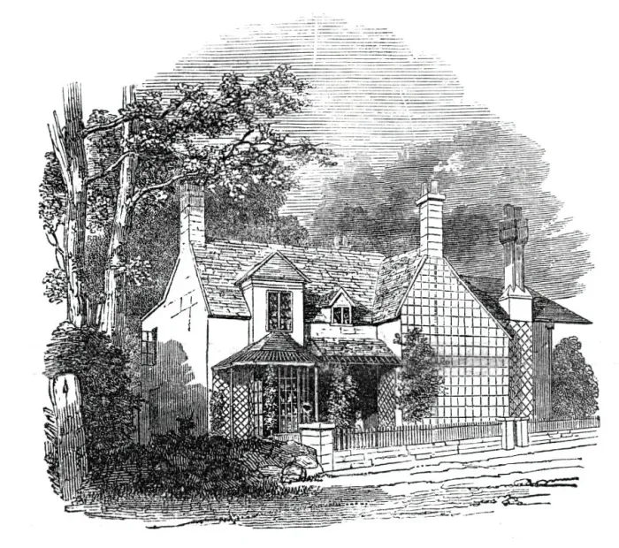 Framed Print : Wilkess Cottage, Isle of Wight, 1844. Creator: Unknown Framed Print : Wilkess Cottage, Isle of Wight, 1844. Creator: Unknown