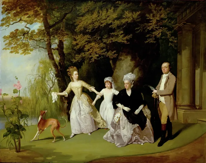 Framed Print : The Wilkinson Family, between 1776 and 1778. Creator: Francis Wheatley Framed Print : The Wilkinson Family, between 1776 and 1778. Creator: Francis Wheatley