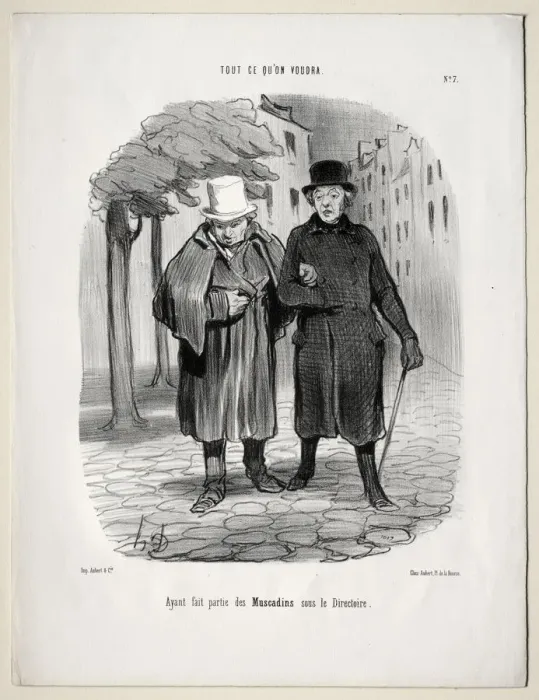 Framed Print : What you will, plate 7: Having taken the part of dandies under the Directory, 1847 Framed Print : What you will, plate 7: Having taken the part of dandies under the Directory, 1847