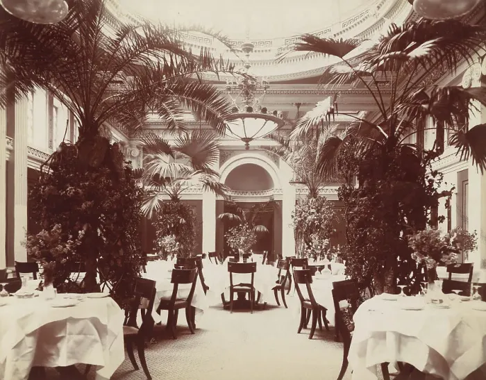 Framed Print : Willard Hotel - dining room, between 1910 and 1910. Creator: Frances Benjamin Johnston Framed Print : Willard Hotel - dining room, between 1910 and 1910. Creator: Frances Benjamin Johnston