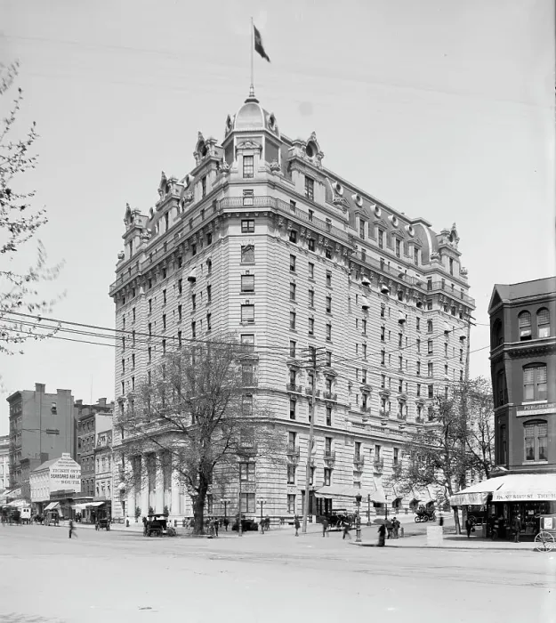 Framed Print : Willard's Hotel, Washington, c1902. Creator: William H. Jackson Framed Print : Willard's Hotel, Washington, c1902. Creator: William H. Jackson