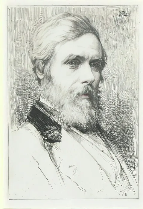 Framed Print : William Alexander-Illustration For 'Johnny Gibb Of Gushetneuk' By William Alexander, c1877. Creator: George Reid Framed Print : William Alexander-Illustration For 'Johnny Gibb Of Gushetneuk' By William Alexander, c1877. Creator: George Reid