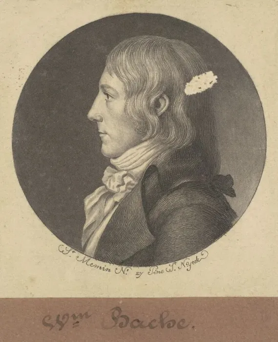 Framed Print : William Bache, 1797. Creator: Charles Balthazar Julien Fevret de Saint-Memin Framed Print : William Bache, 1797. Creator: Charles Balthazar Julien Fevret de Saint-Memin
