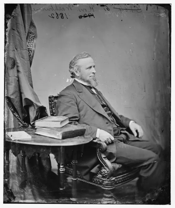 Framed Print : William Barrett Washburn of Massachusetts, between 1860 and 1875. Creator: Unknown Framed Print : William Barrett Washburn of Massachusetts, between 1860 and 1875. Creator: Unknown