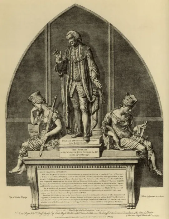 Framed Print : William Beckford and his speech to King George III, 1770 (1886) Framed Print : William Beckford and his speech to King George III, 1770 (1886)