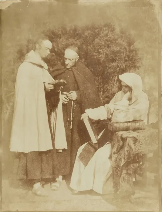 Framed Print : William Borthwick Johnstone, William Leighton Leith and David Scott, 1845. Creator: Hill & Adamson Framed Print : William Borthwick Johnstone, William Leighton Leith and David Scott, 1845. Creator: Hill & Adamson