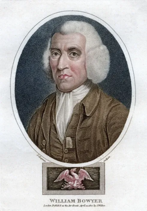 Framed Print : William Bowyer, 18th century English printer and literary editor, (1800). Artist: J Chapman Framed Print : William Bowyer, 18th century English printer and literary editor, (1800). Artist: J Chapman