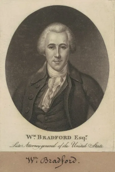 Framed Print : William Bradford, 1800. Creator: Charles Balthazar Julien Fevret de Saint-Memin Framed Print : William Bradford, 1800. Creator: Charles Balthazar Julien Fevret de Saint-Memin