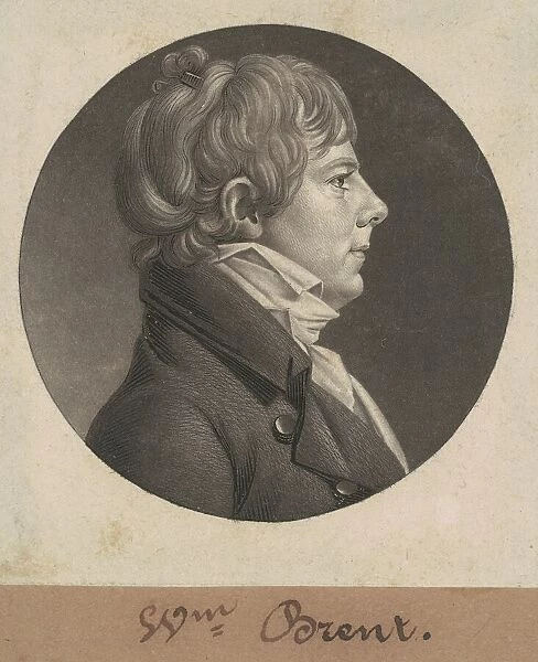 William Brent, 1806. Creator: Charles Balthazar Julien Fevret de Saint-Memin