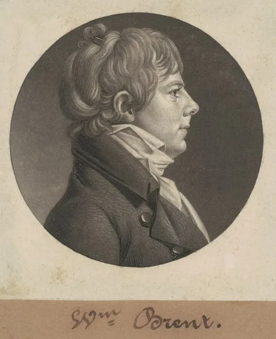 Framed Print : William Brent, 1806. Creator: Charles Balthazar Julien Fevret de Saint-Memin Framed Print : William Brent, 1806. Creator: Charles Balthazar Julien Fevret de Saint-Memin