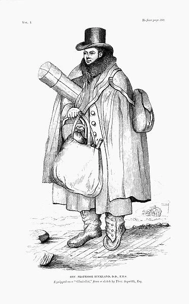 William Buckland, geologist, paleontologist and clergyman, equipped to explore a glacier, 1875