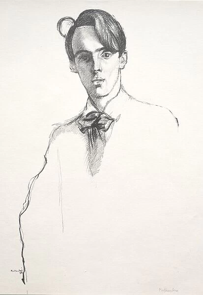 William Butler Yeats, 1898. Creator: William Rothenstein (British, 1872-1945)