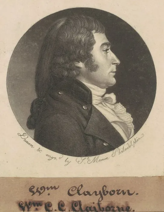 Framed Print : William Charles Cole Claiborne, 1798. Creator: Charles Balthazar Julien Fé Framed Print : William Charles Cole Claiborne, 1798. Creator: Charles Balthazar Julien Fé