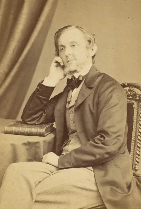 Framed Print : William Collingwood, 1860s. Creator: John & Charles Watkins Framed Print : William Collingwood, 1860s. Creator: John & Charles Watkins
