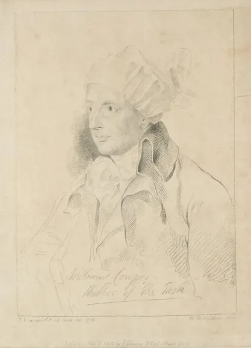Framed Print : William Cowper, 1802. Creator: William Blake (British, 1757-1827) Framed Print : William Cowper, 1802. Creator: William Blake (British, 1757-1827)