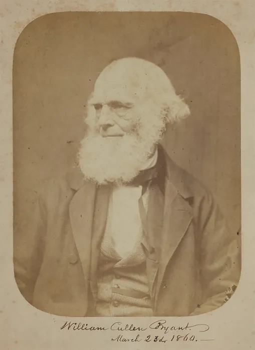 Framed Print : William Cullen Bryant, 1860. Creator: Rintoul & Rockwood Framed Print : William Cullen Bryant, 1860. Creator: Rintoul & Rockwood