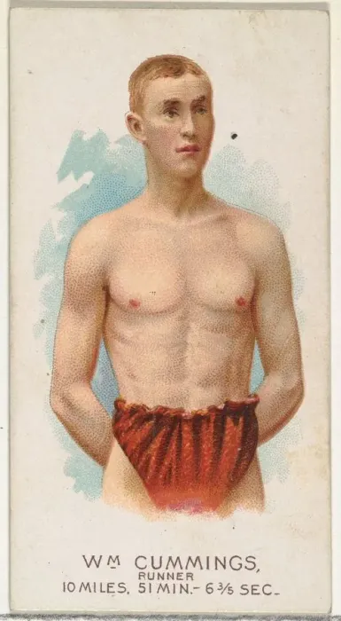 Framed Print : William Cummings, Runner, from Worlds Champions, Series 2 (N29) for Allen & Framed Print : William Cummings, Runner, from Worlds Champions, Series 2 (N29) for Allen &