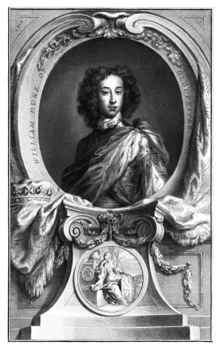 Framed Print : William, Duke of Gloucester, (1689-1700), 1745. Artist: Houbraken Framed Print : William, Duke of Gloucester, (1689-1700), 1745. Artist: Houbraken