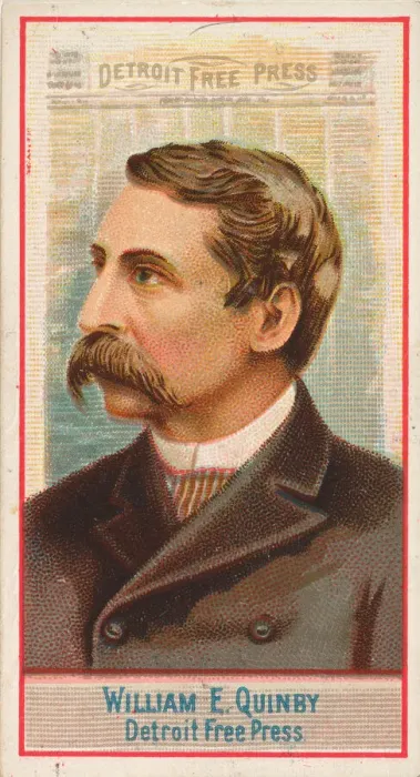 Framed Print : William E. Quinby, Detroit Free Press, from the American Editors series (N1 Framed Print : William E. Quinby, Detroit Free Press, from the American Editors series (N1