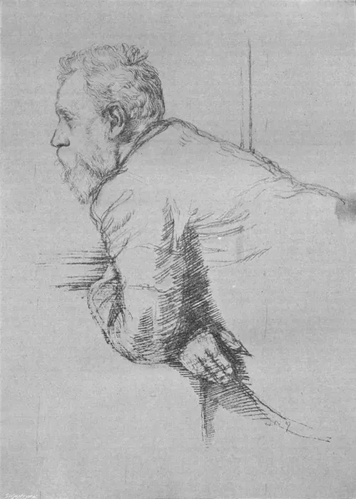 Framed Print : William Ernest Henley, 1897, (1903). Artist: William Rothenstein Framed Print : William Ernest Henley, 1897, (1903). Artist: William Rothenstein