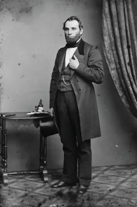 Framed Print : William Esselstyne Lansing, between 1855 and 1865. Creator: Unknown Framed Print : William Esselstyne Lansing, between 1855 and 1865. Creator: Unknown