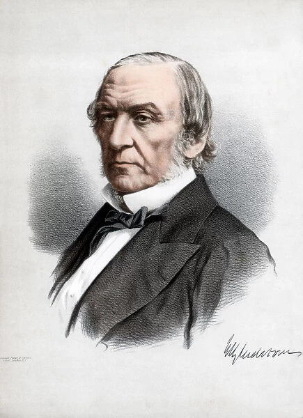 William Ewart Gladstone, British Liberal Party statesman and Prime Minister, c1890. Artist: Cassell, Petter & Galpin