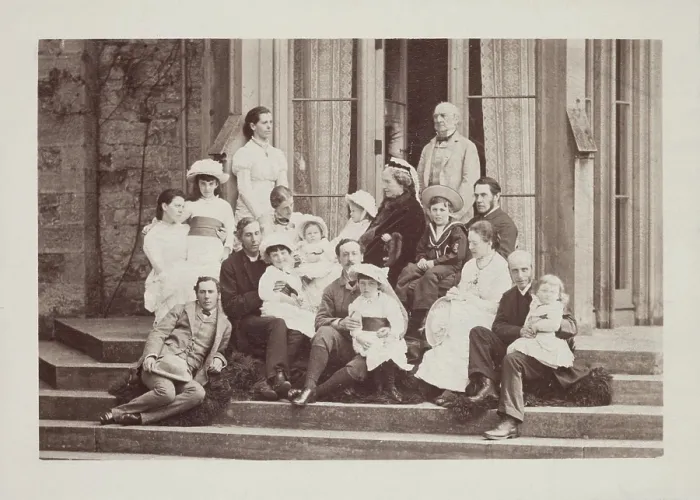 Framed Print : William Ewart Gladstone and His Family, between 1870 and 1880. Creator: George Watmough Webster & Son Framed Print : William Ewart Gladstone and His Family, between 1870 and 1880. Creator: George Watmough Webster & Son