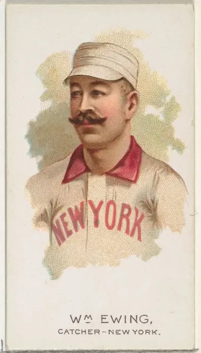 Framed Print : William Ewing, Baseball Player, Catcher, New York, from Worlds Champions Framed Print : William Ewing, Baseball Player, Catcher, New York, from Worlds Champions
